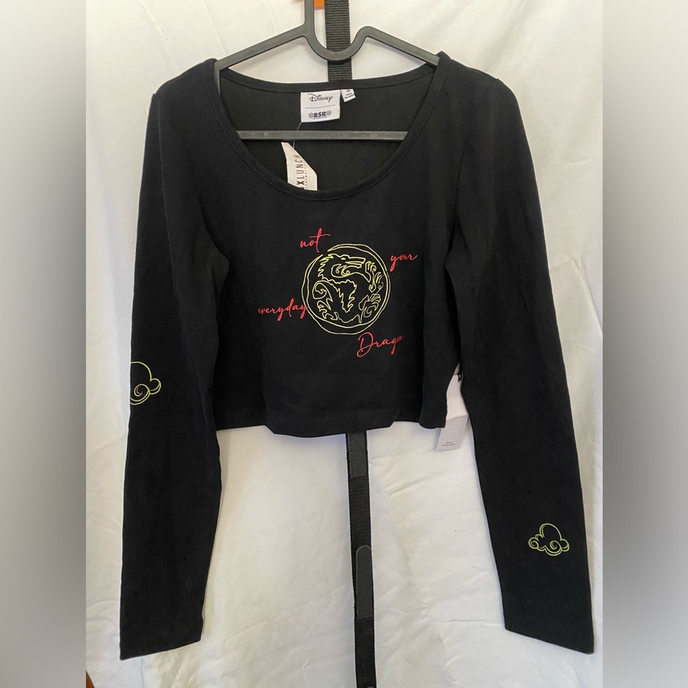 Box Lunch Exclusive Disney Mulan Crop Top Long Sleeve
